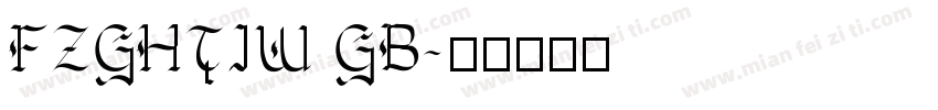 FZGHTIW GB字体转换
